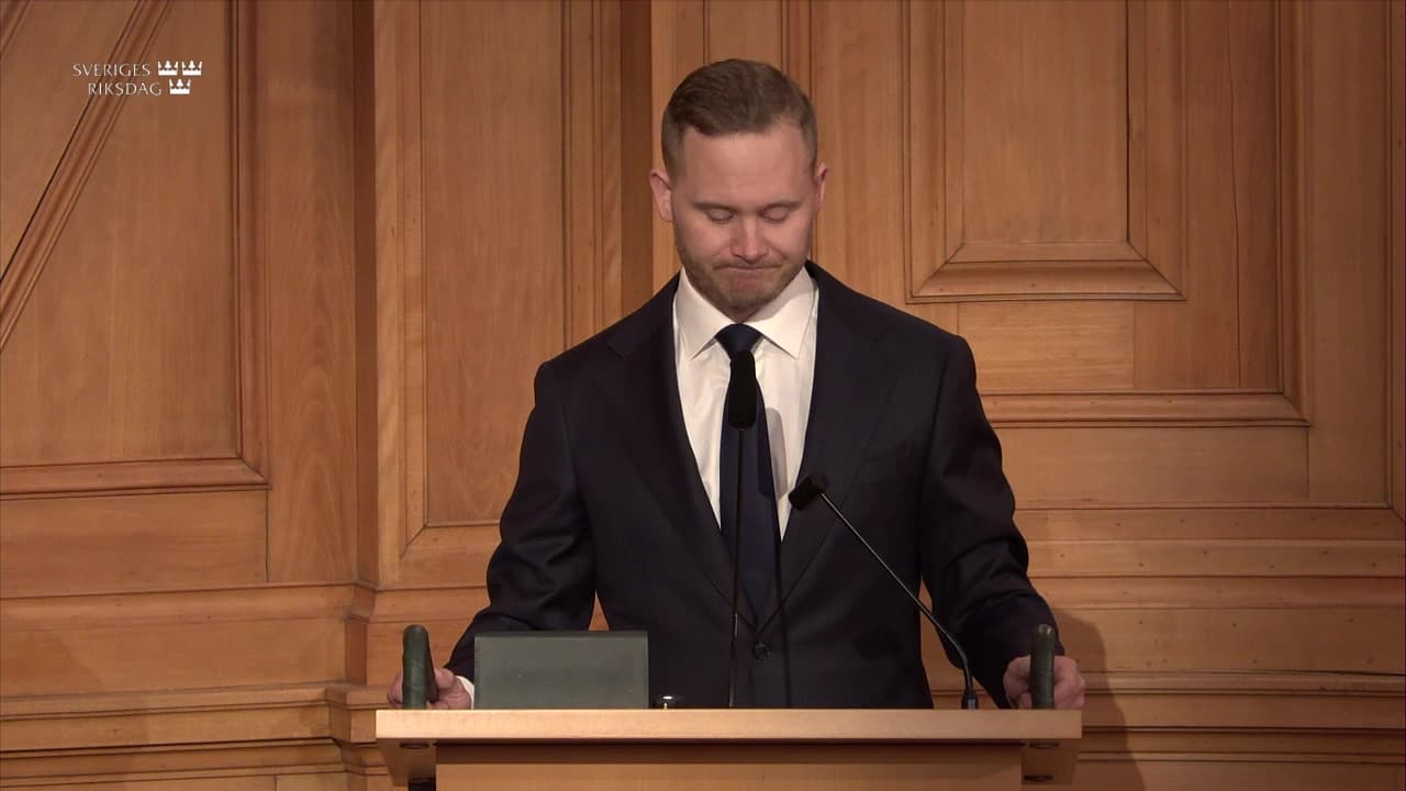Stillbild från Öppet seminarium, Justitieutskottets öppna seminarium om rekrytering av barn och unga till kriminella gäng