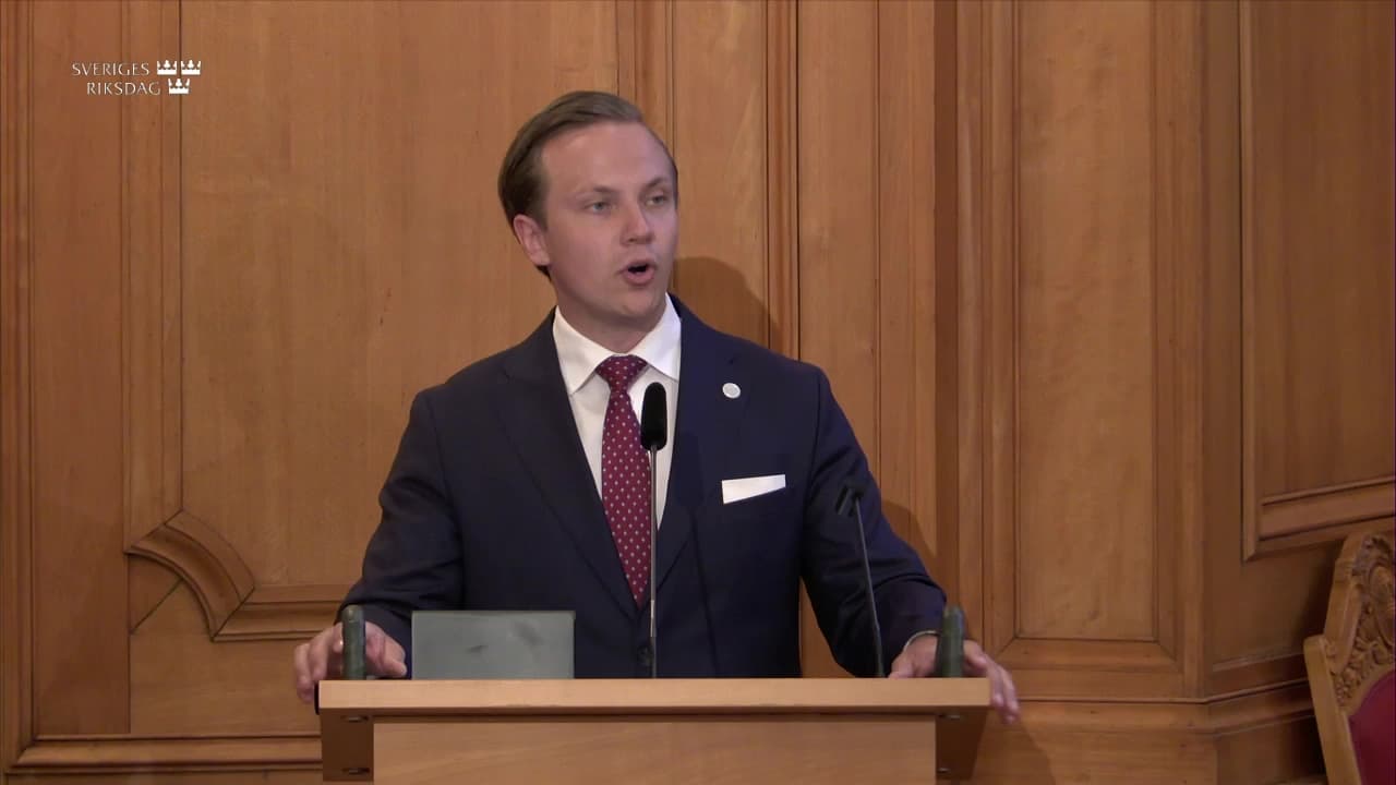 Stillbild från Öppet sammanträde, Näringsutskottets öppna sammanträde om näringslivets roll för att stärka det svenska totalförsvaret
