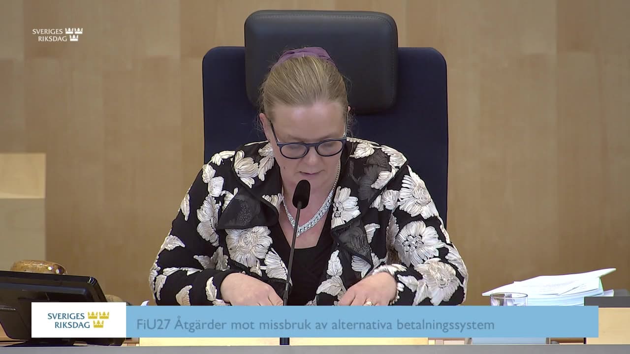 Stillbild från Beslut, Beslut: Åtgärder mot missbruk av alternativa betalningssystem