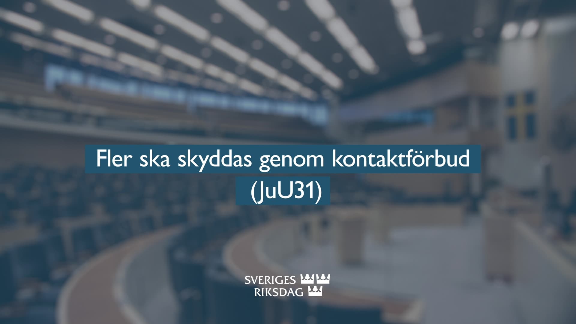 Stillbild från Beslut, Teckenspråkstolkat beslut: Fler ska skyddas genom kontaktförbud
