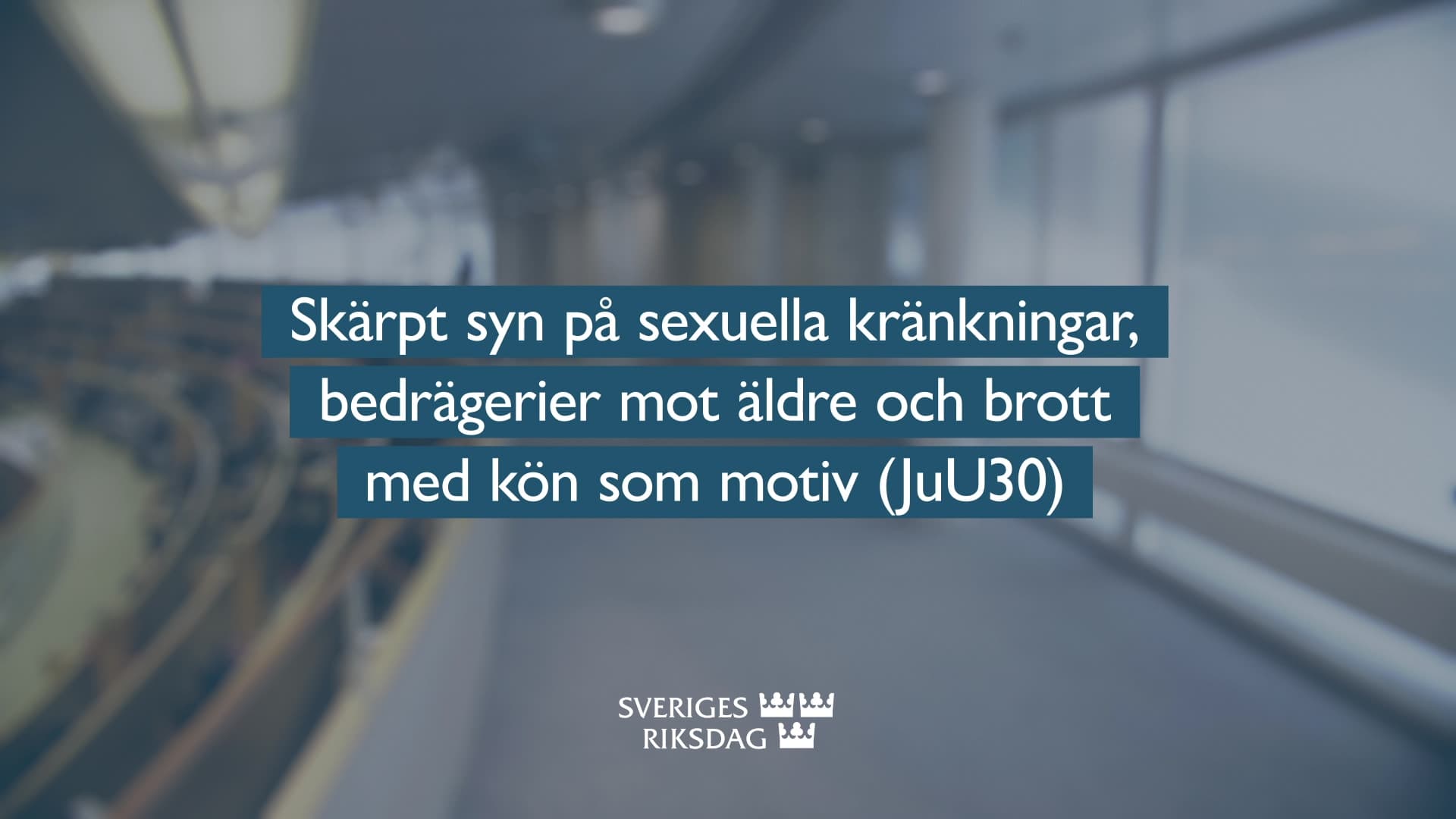 Stillbild från Beslut, Teckenspråkstolkat beslut: Skärpt syn på sexuella kränkningar, bedrägerier mot äldre och brott med kön som motiv