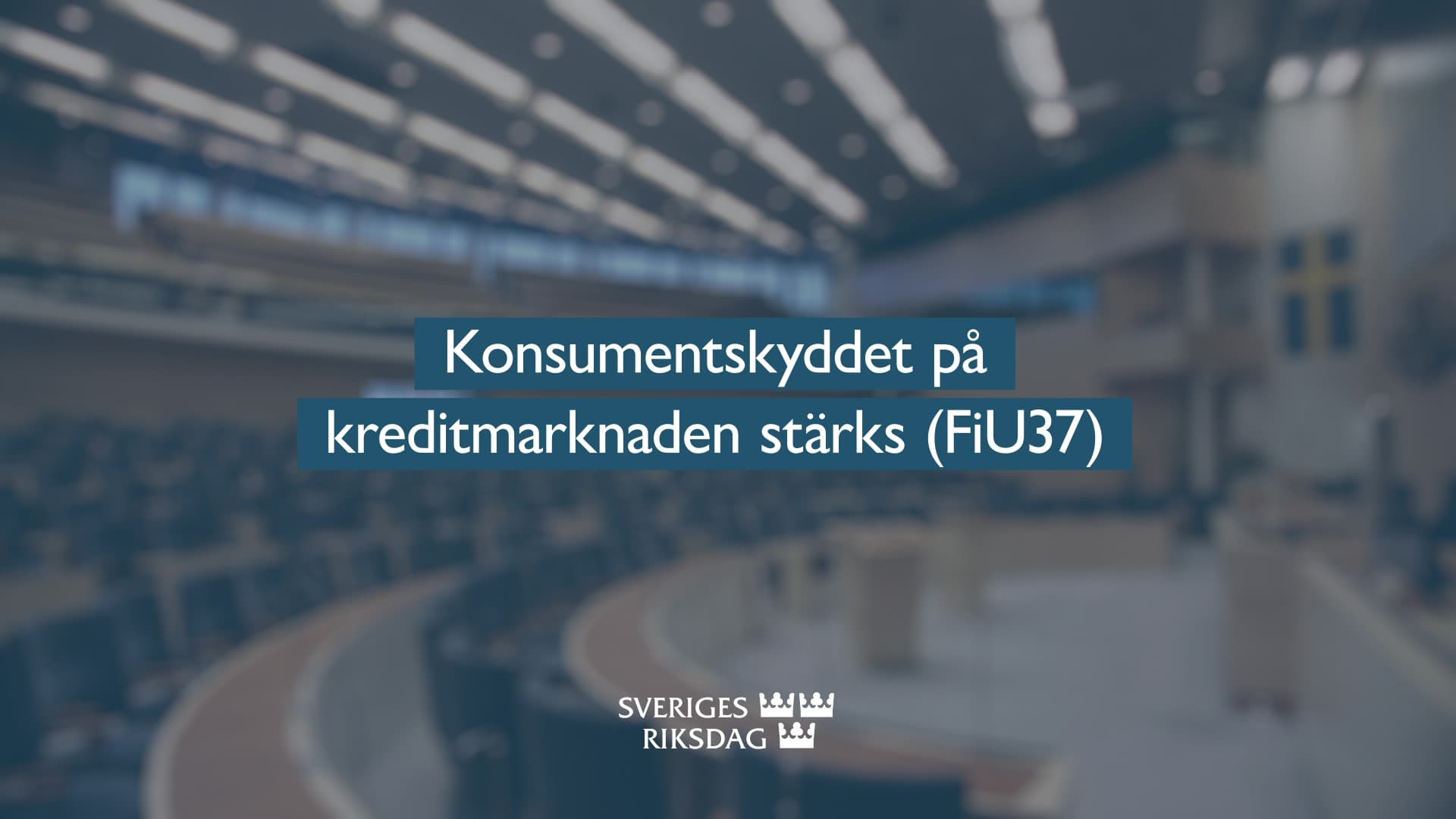 Stillbild från Beslut, Teckenspråkstolkat beslut: Konsumentskyddet på kreditmarknaden stärks