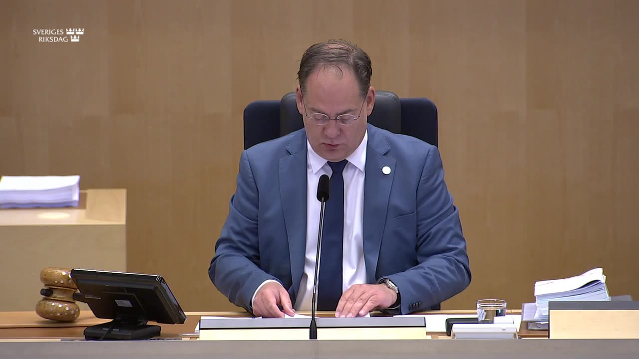 Stillbild från Val, Val av chefsjustitieombudsman