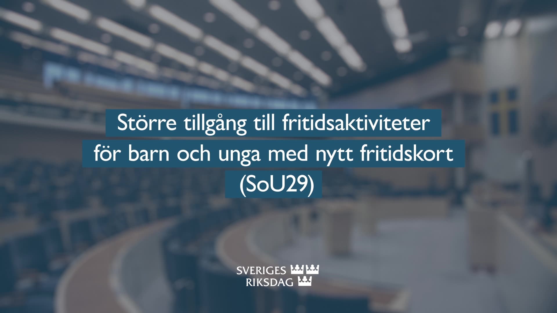 Stillbild från Beslut, Teckenspråkstolkat beslut: Större tillgång till fritidsaktiviteter för barn och unga med nytt fritidskort 