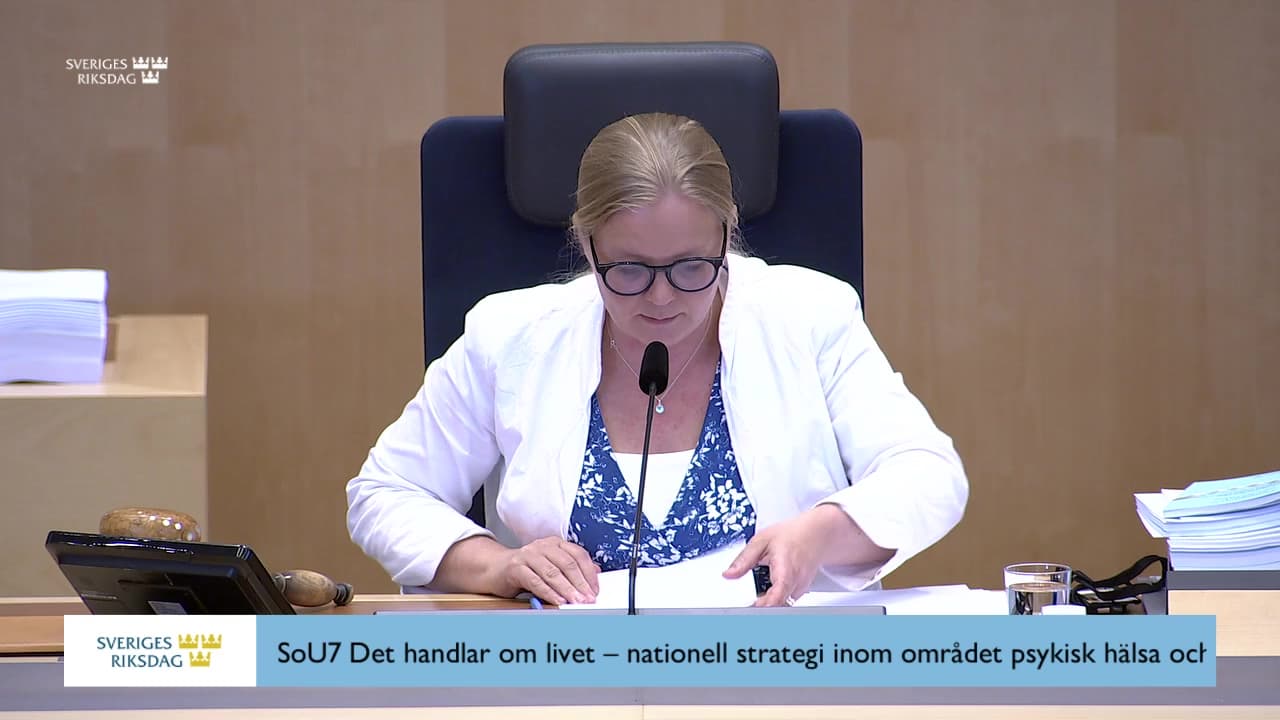 Stillbild från Beslut, Beslut: Det handlar om livet – nationell strategi inom området psykisk hälsa och suicidprevention