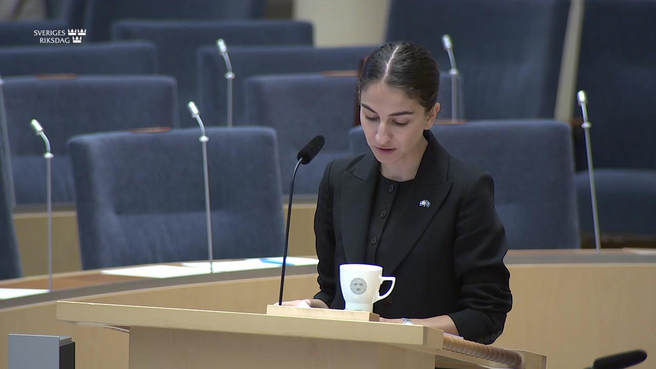 Stillbild från Interpellationsdebatt, Vattenbristen