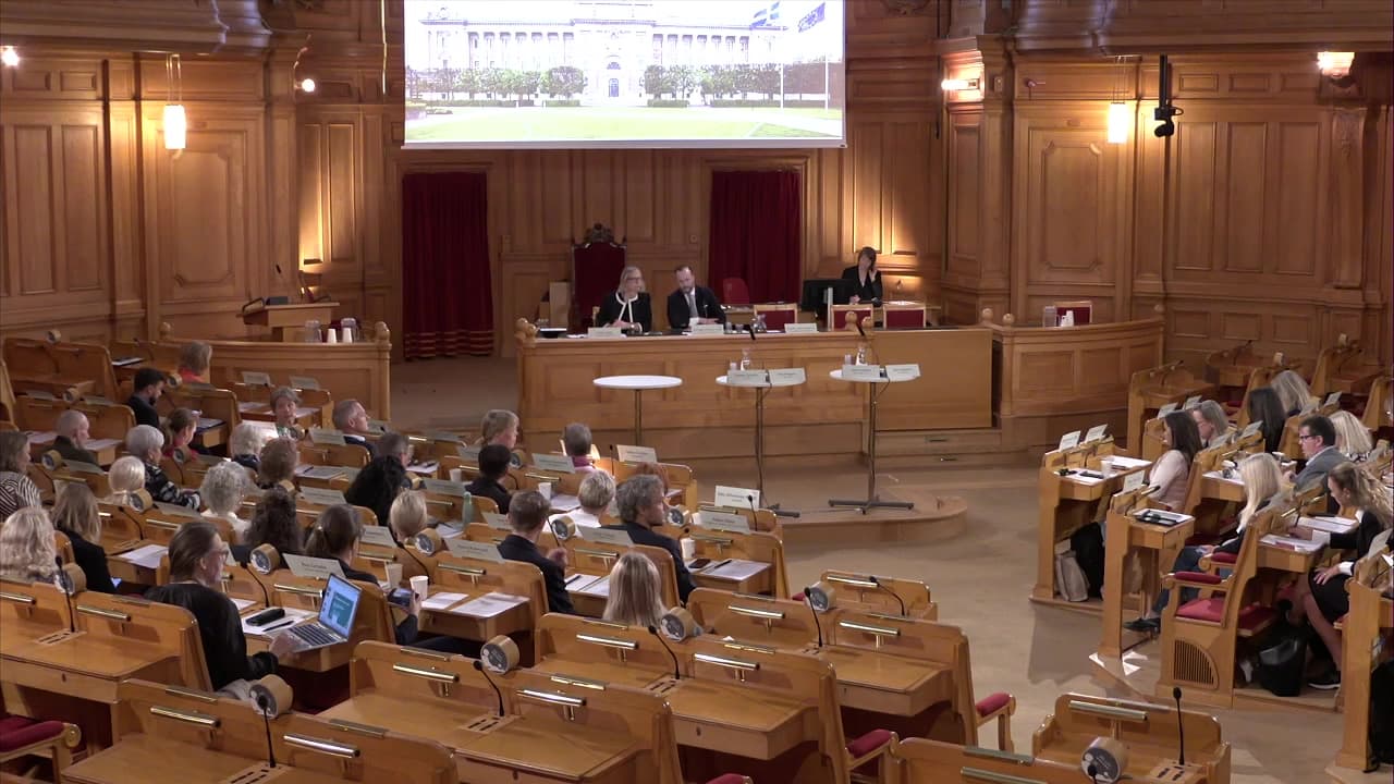 Stillbild från Öppet sammanträde, Socialutskottets öppna sammanträde om den nya socialtjänstlagen – så förebygger vi brottslighet