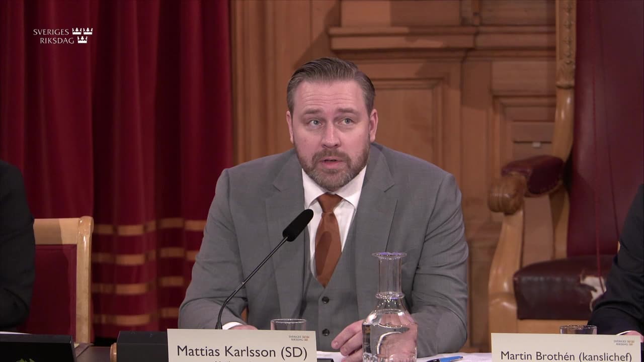 Stillbild från Öppet sammanträde, Utrikesutskottets öppna sammanträde om kommissionens arbetsprogram 2026