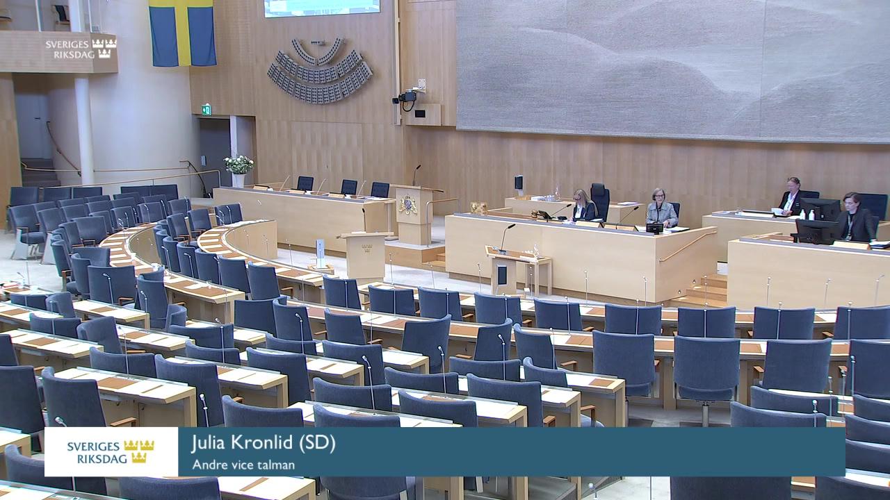 Stillbild från Debatt om förslag, Verkställbara tvångsmedel mot fartyg inom EU:s utsläppshandelssystem