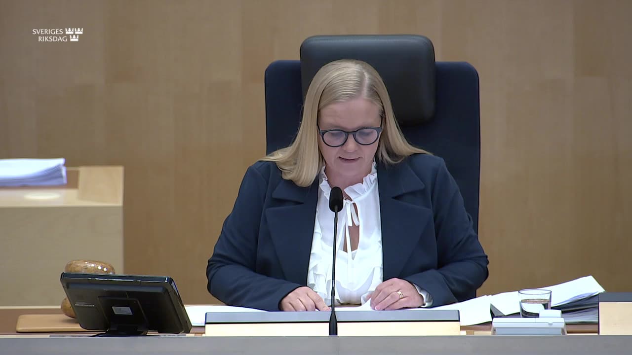 Stillbild från Beslut, Beslut: Extra ändringsbudget för 2025 – Försvarsmateriel och ytterligare stöd till Ukraina