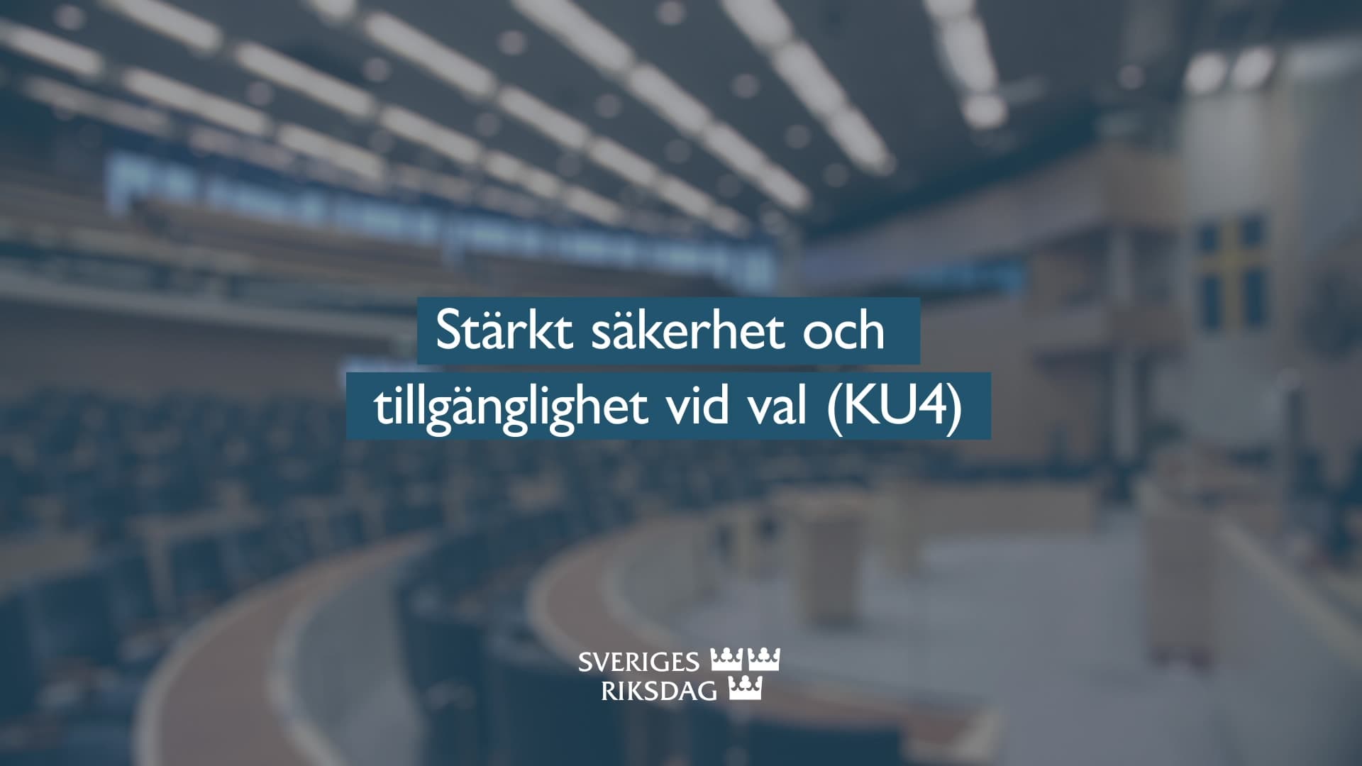 Stillbild från Beslut, Teckenspråkstolkat beslut: Stärkt säkerhet och tillgänglighet vid val 