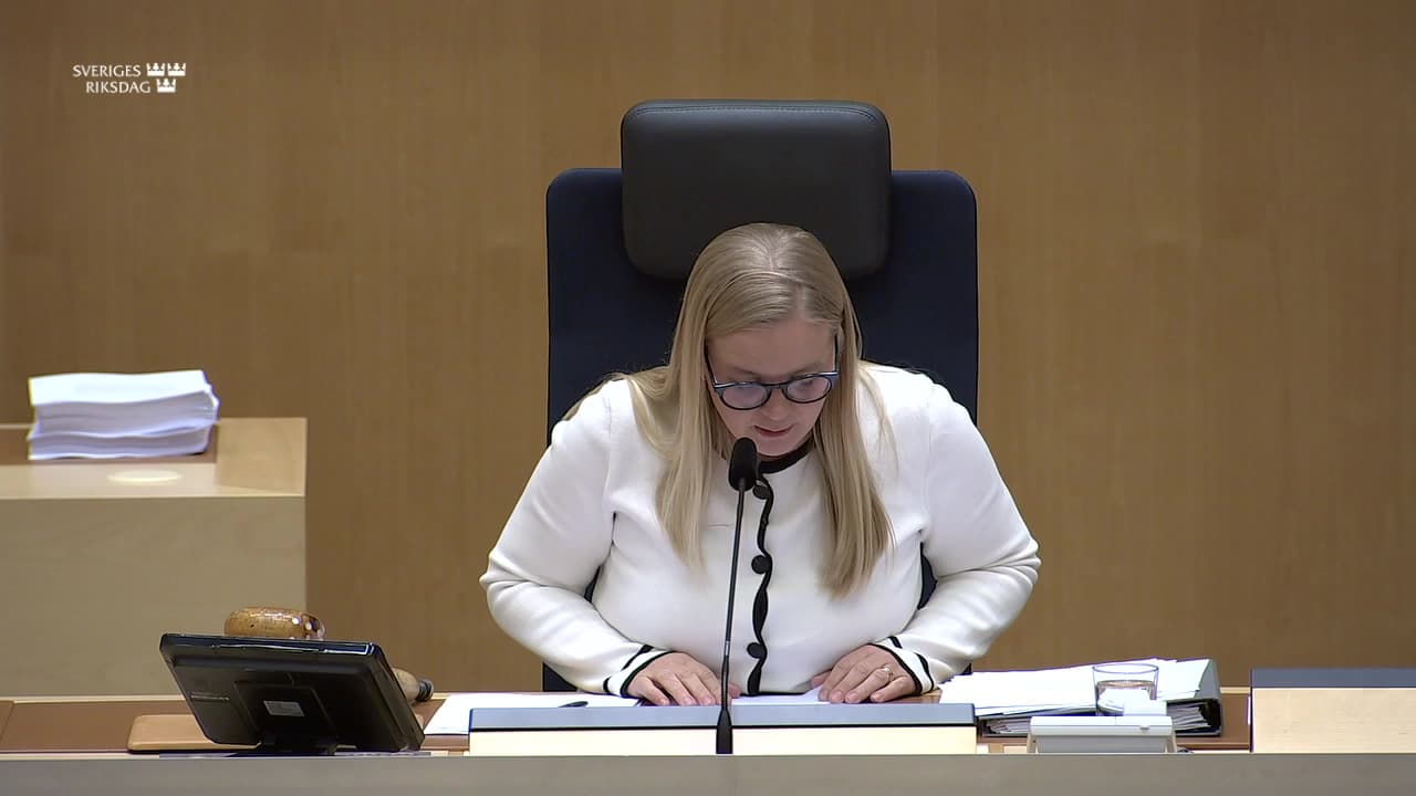 Stillbild från Beslut, Beslut: Riksrevisionens rapport om tillfälliga anstånd med inbetalning av skatt