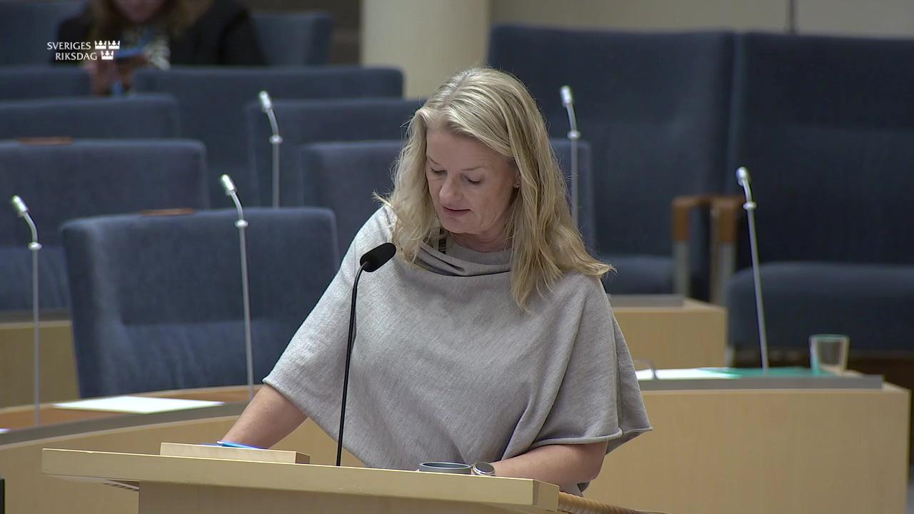 Stillbild från Interpellationsdebatt, Antalet utbildningsplatser i högre utbildning