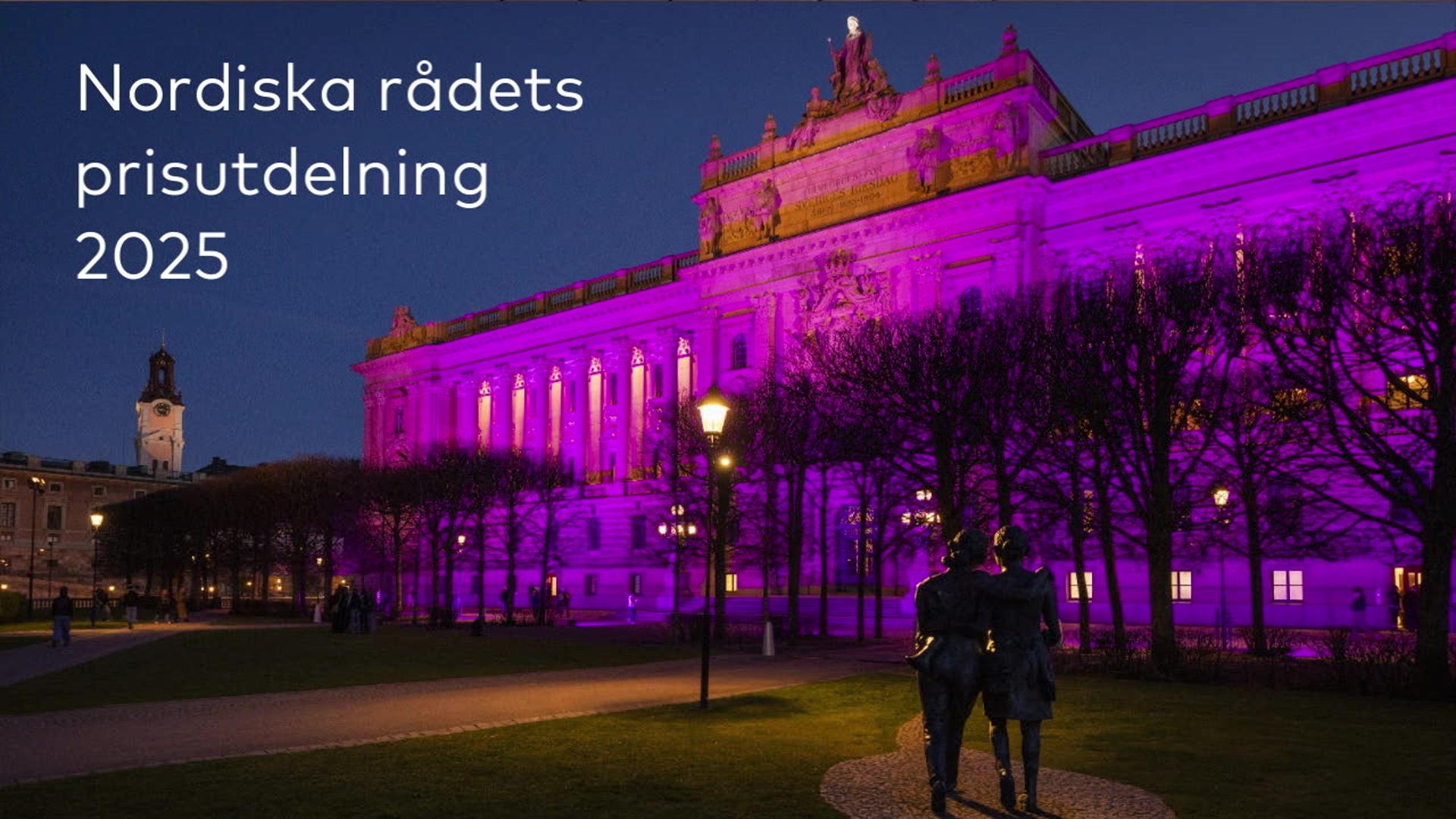 Stillbild från Session, Nordiska rådets session: Prisutdelning
