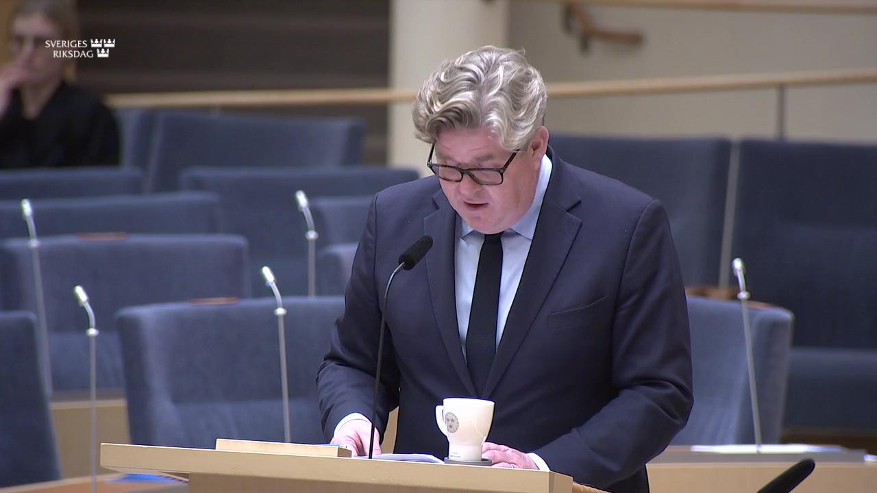 Stillbild från Interpellationsdebatt, Åtgärder mot vansinneskörningar