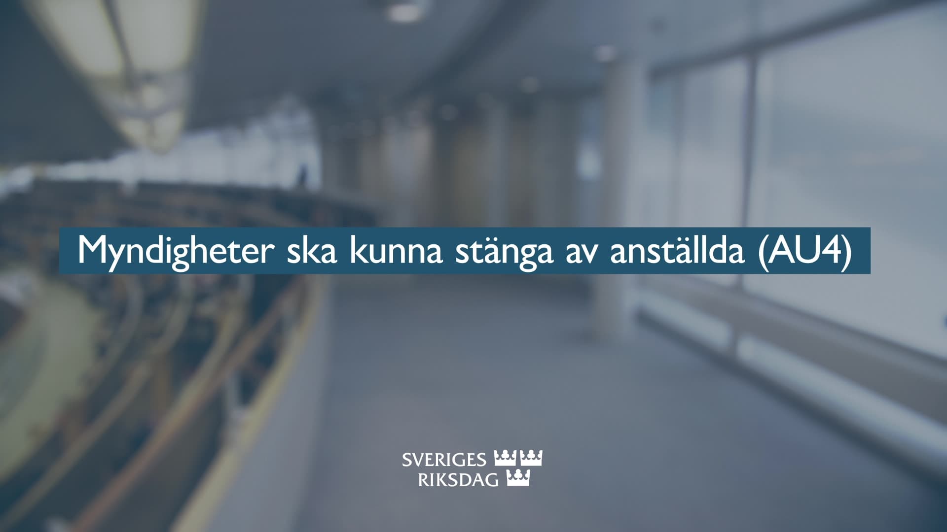 Stillbild från Beslut, Teckenspråkstolkat beslut: Myndigheter ska kunna stänga av anställda