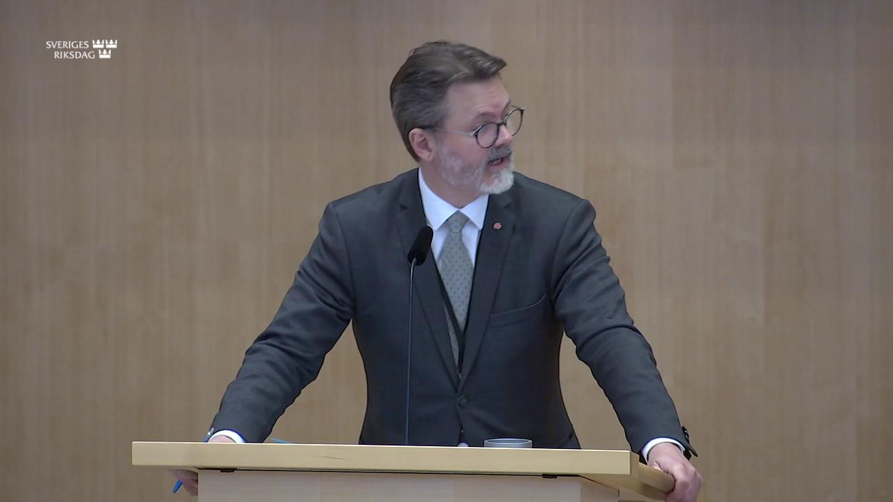 Stillbild från Debatt om förslag, En förbättrad modell för presumtionshyra