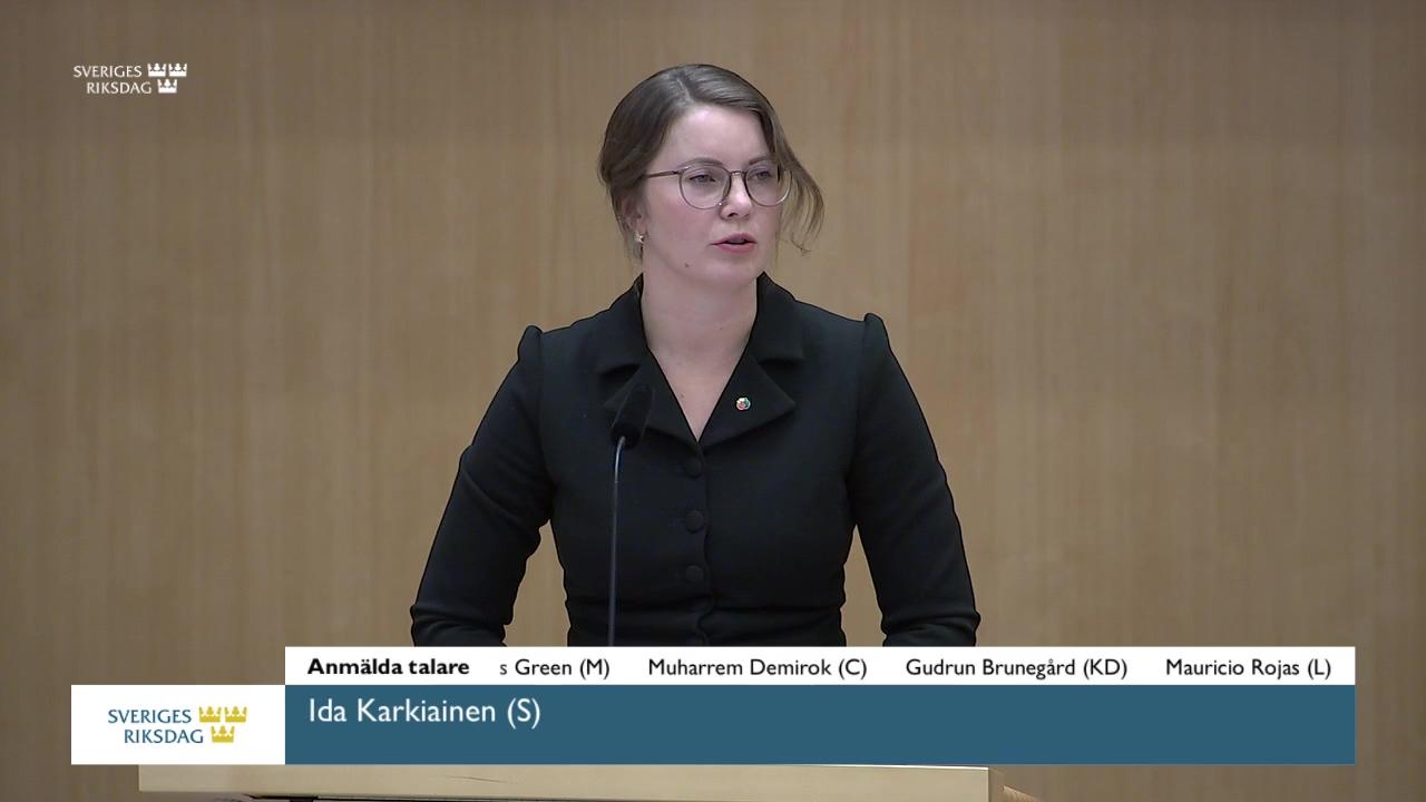 Stillbild från Debatt om förslag, Stärkt konstitutionell beredskap