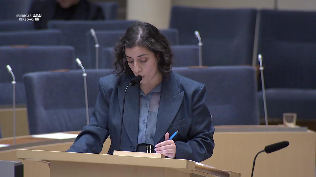 Stillbild från Interpellationsdebatt, Elever i anpassad skolas rätt till adekvat utbildning