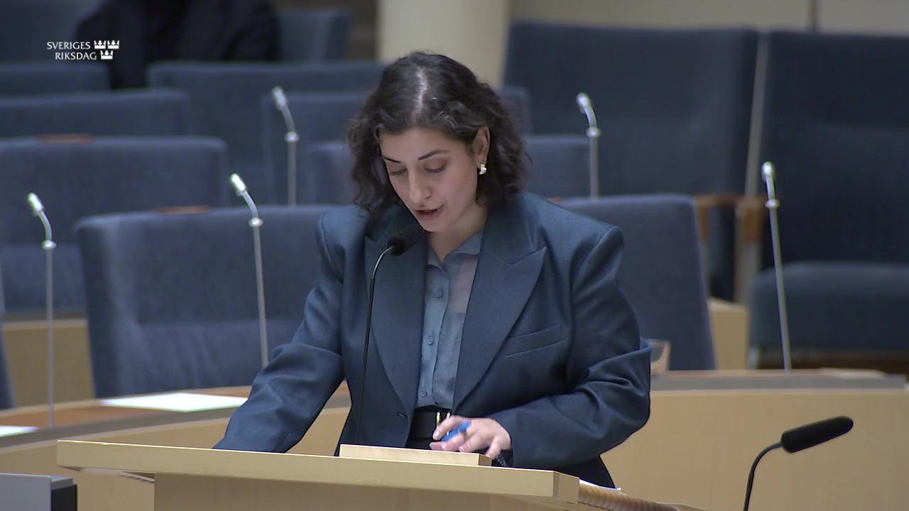 Stillbild från Interpellationsdebatt, Hot och våld i skolan och i fritidshemmet