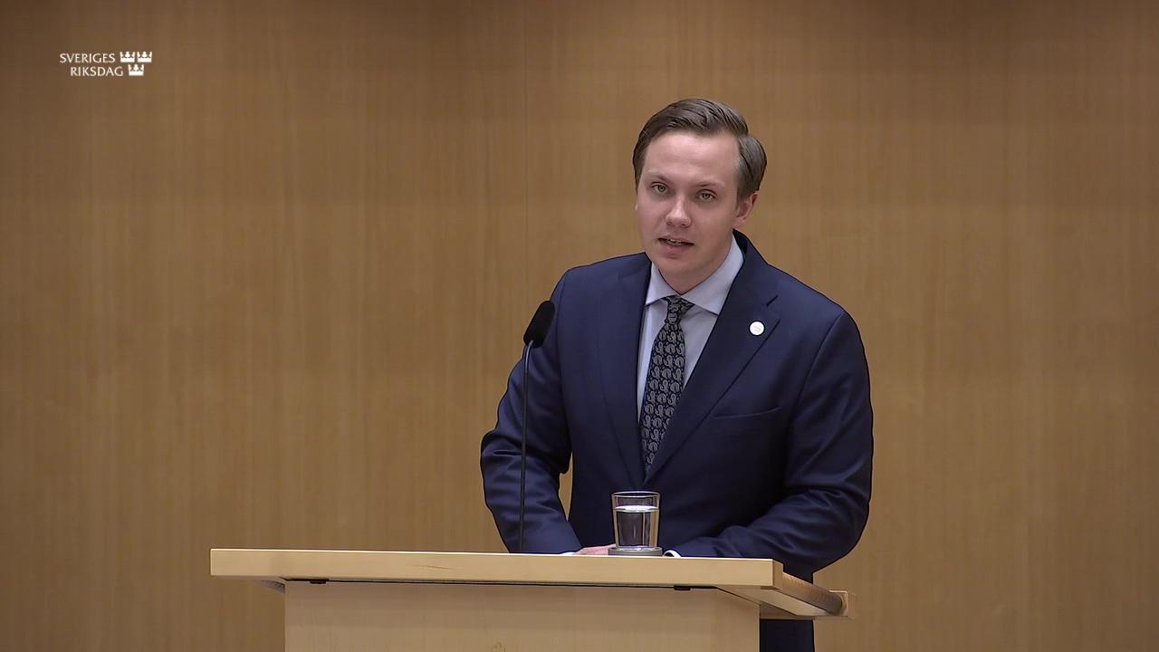 Stillbild från Debatt om förslag, Utgiftsområde 21 Energi