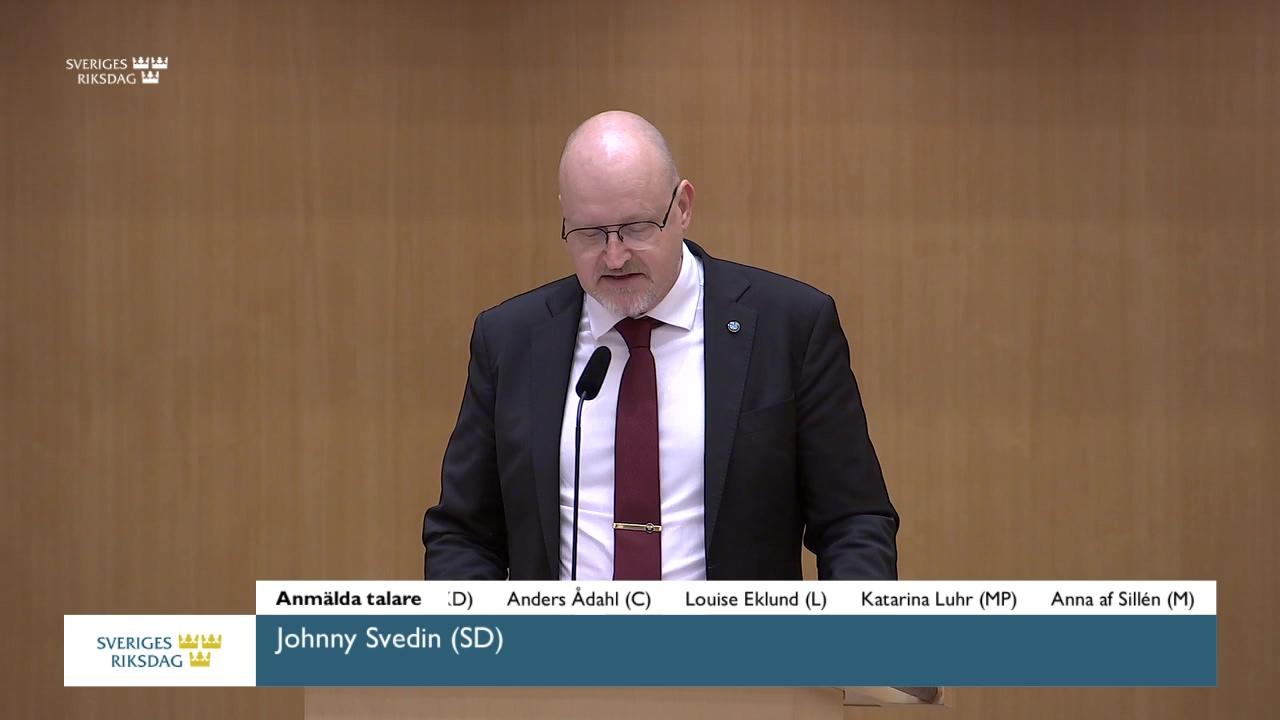 Stillbild från Debatt om förslag, Utgiftsområde 24 Näringsliv