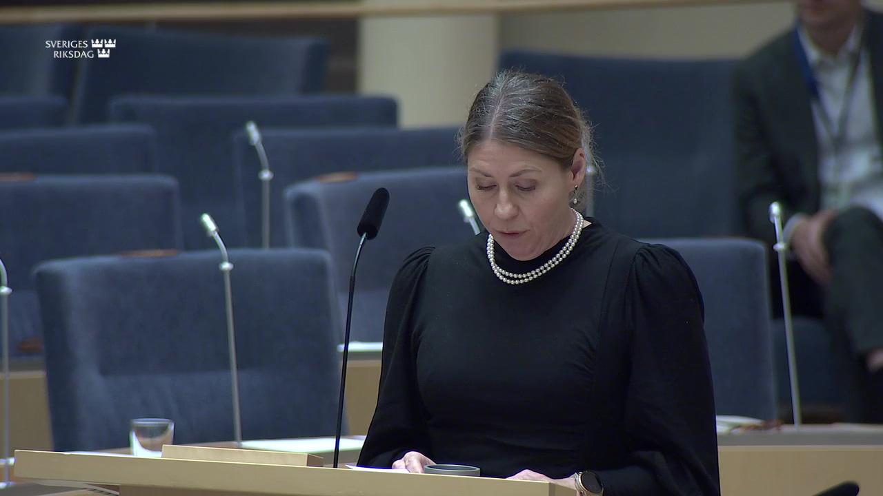 Stillbild från Interpellationsdebatt, Ökad innovationskraft i svensk sjukvård