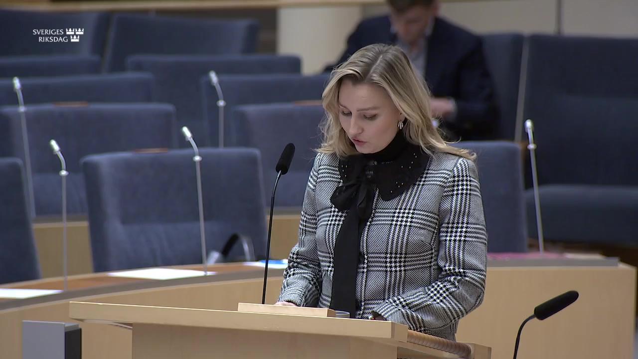 Stillbild från Interpellationsdebatt, Tillgång på långsiktigt hållbara kritiska råvaror