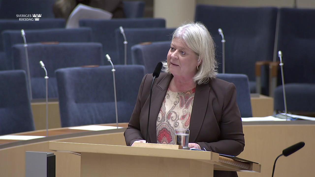 Stillbild från Interpellationsdebatt, HVB-hemmen och den organiserade brottsligheten