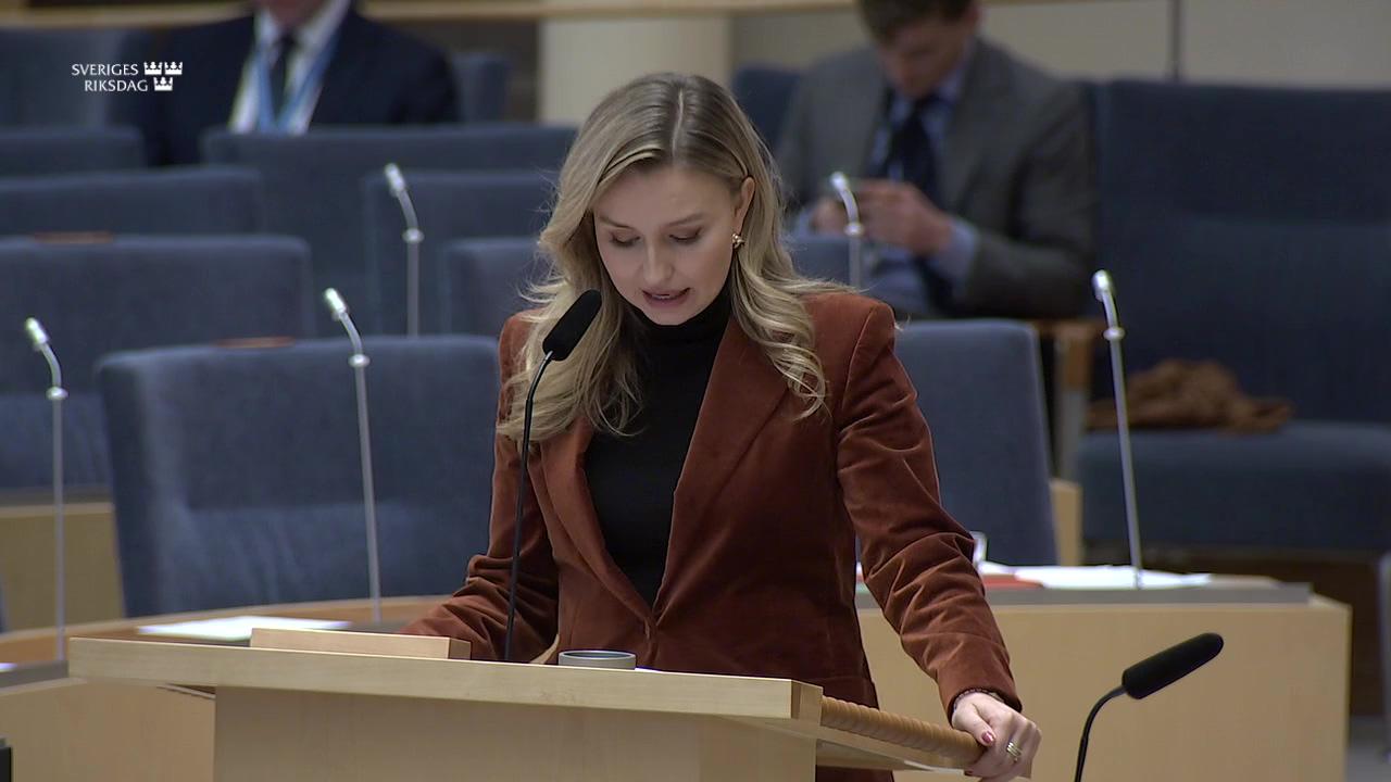 Stillbild från Interpellationsdebatt, Prisvariationer i fjärrvärmepriser i olika delar av Sverige