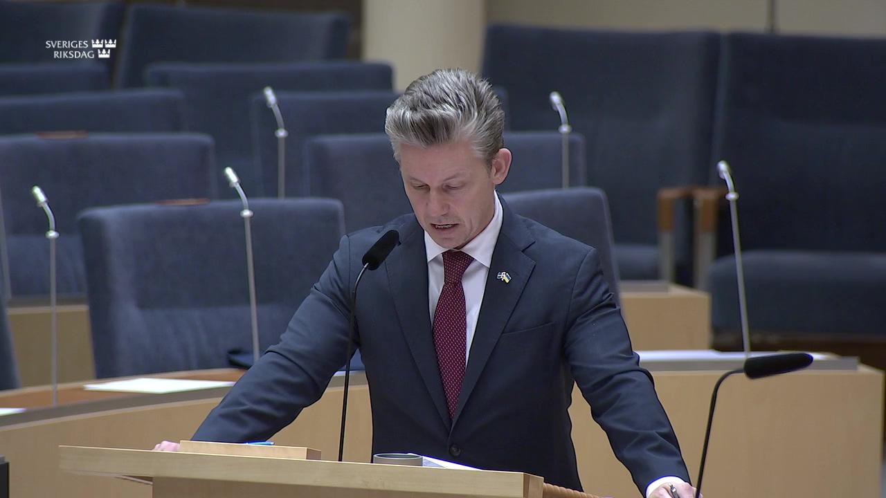 Stillbild från Interpellationsdebatt, Nordkalotten