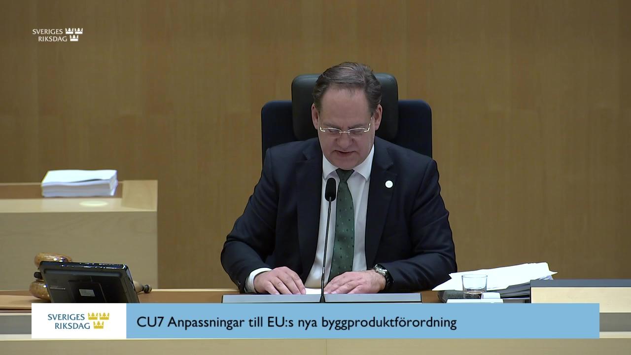 Stillbild från Beslut, Beslut: Anpassningar till EU:s nya byggproduktförordning