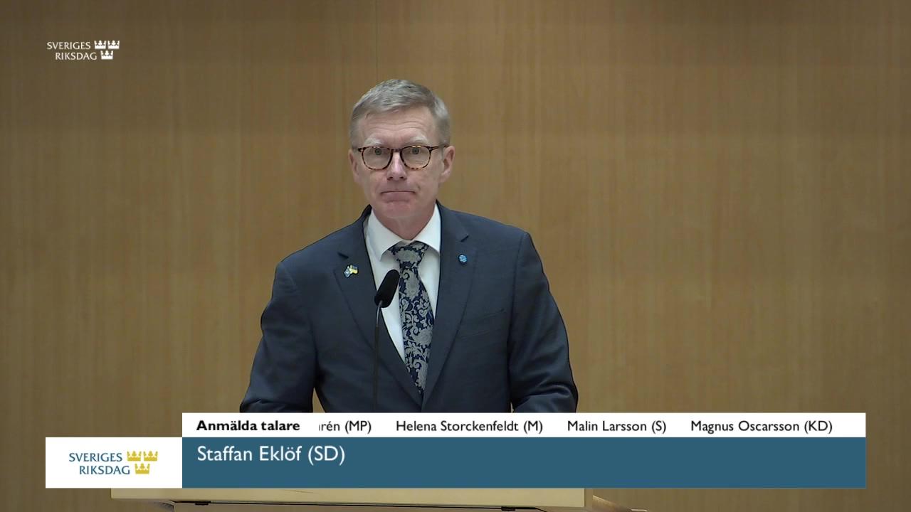 Stillbild från Debatt om förslag, Jordbrukspolitik