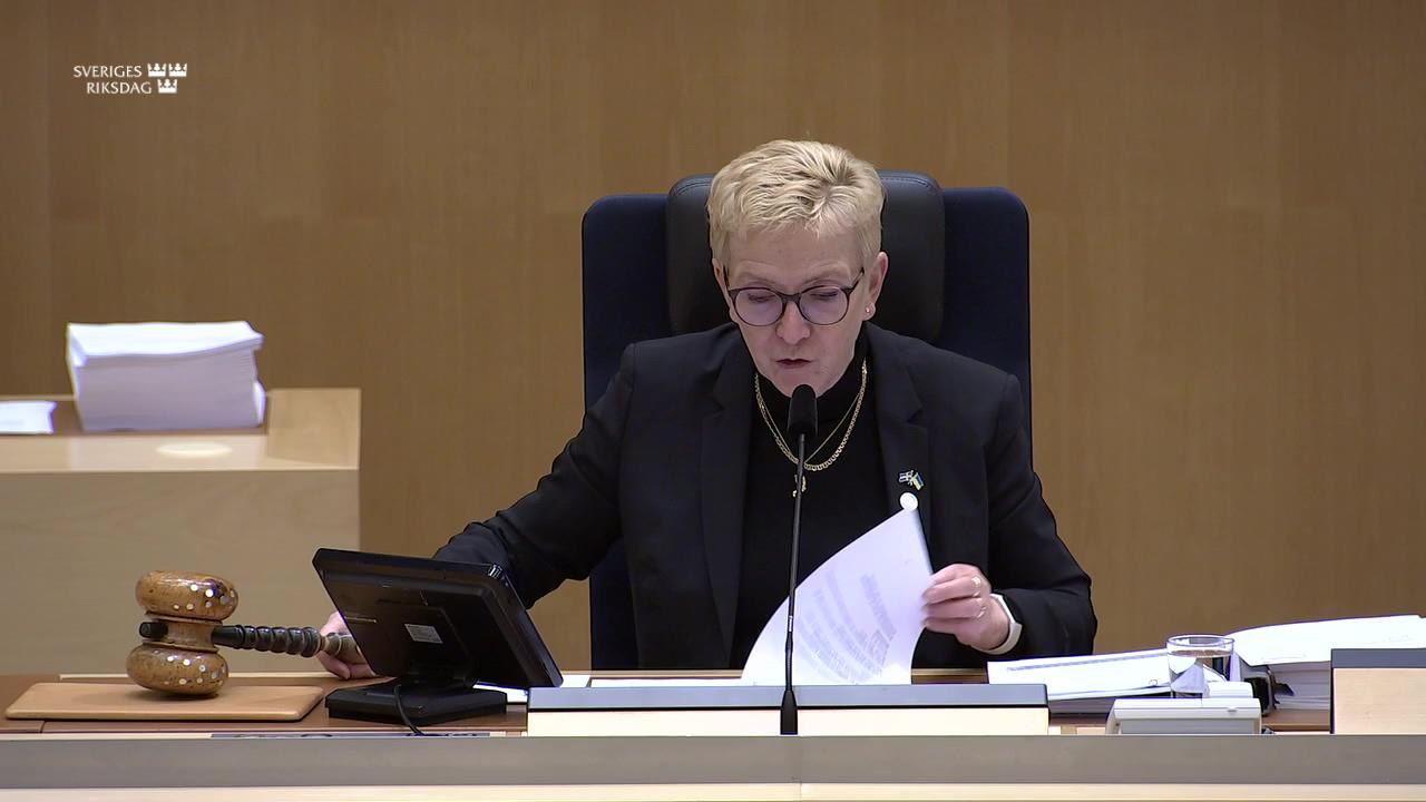 Stillbild från Val, Val av ställföreträdande justitieombudsman