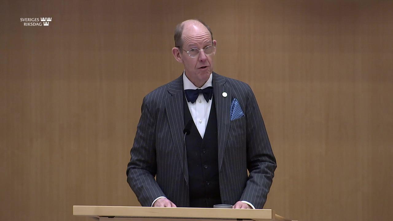 Stillbild från Debatt om förslag, Riksdagens arbetsformer