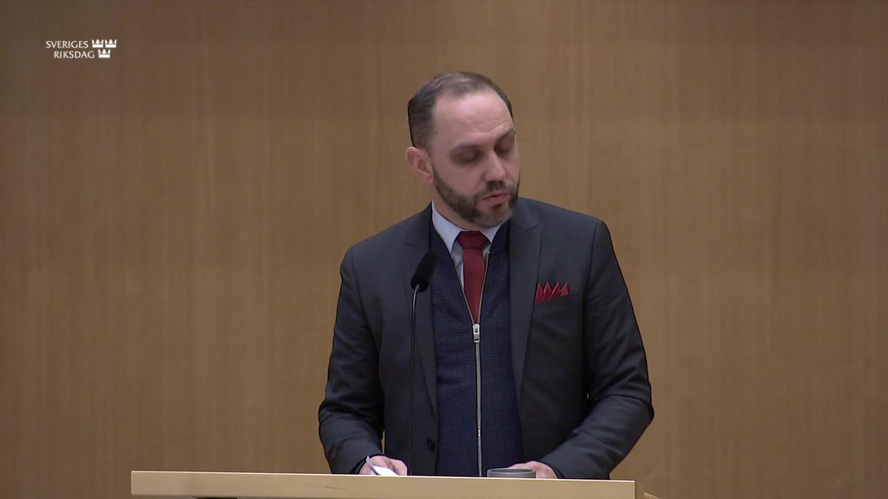 Stillbild från Debatt om förslag, Minoritetsfrågor