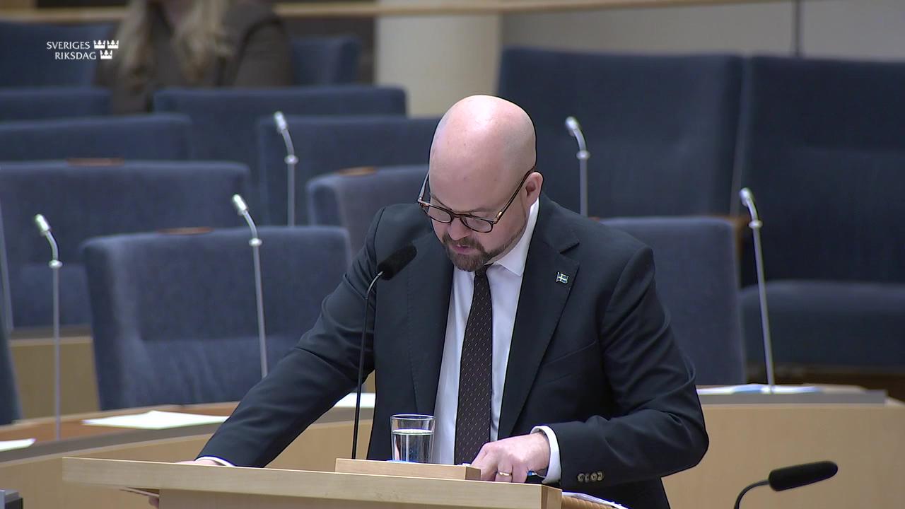 Stillbild från Interpellationsdebatt, Vargjakt 2026