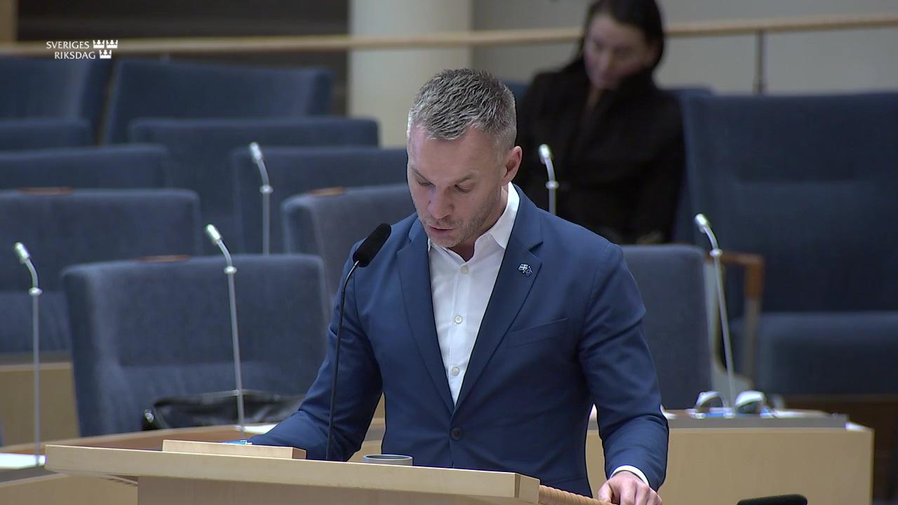 Stillbild från Interpellationsdebatt, Konsumentverkets resurser och ansvar