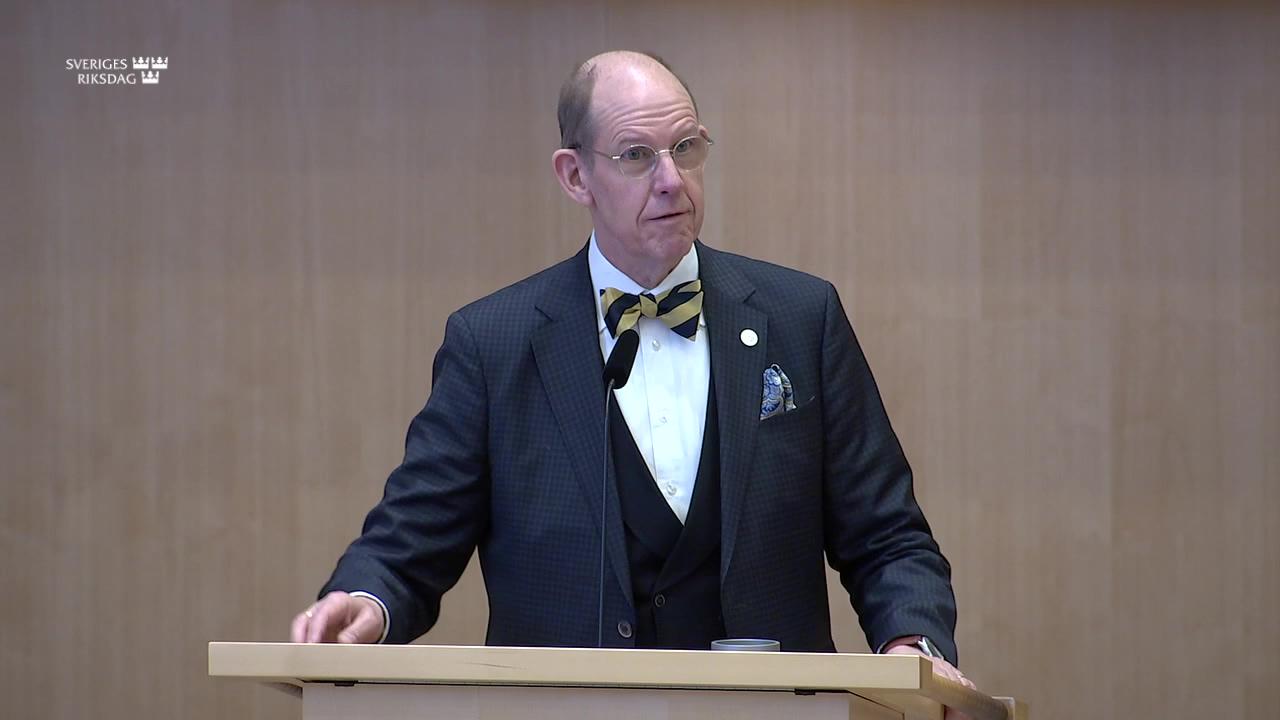 Stillbild från Debatt om förslag, Allmänna helgdagar m.m.