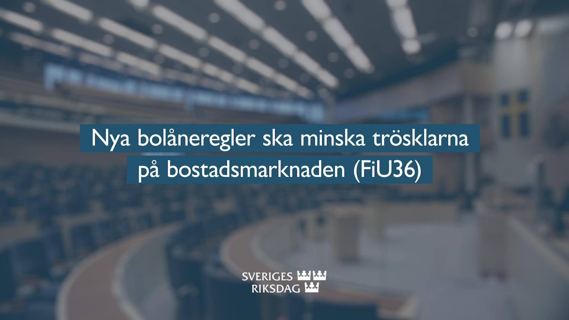 Stillbild från Beslut, Teckenspråkstolkat beslut: Nya bolåneregler ska minska trösklarna på bostadsmarknaden