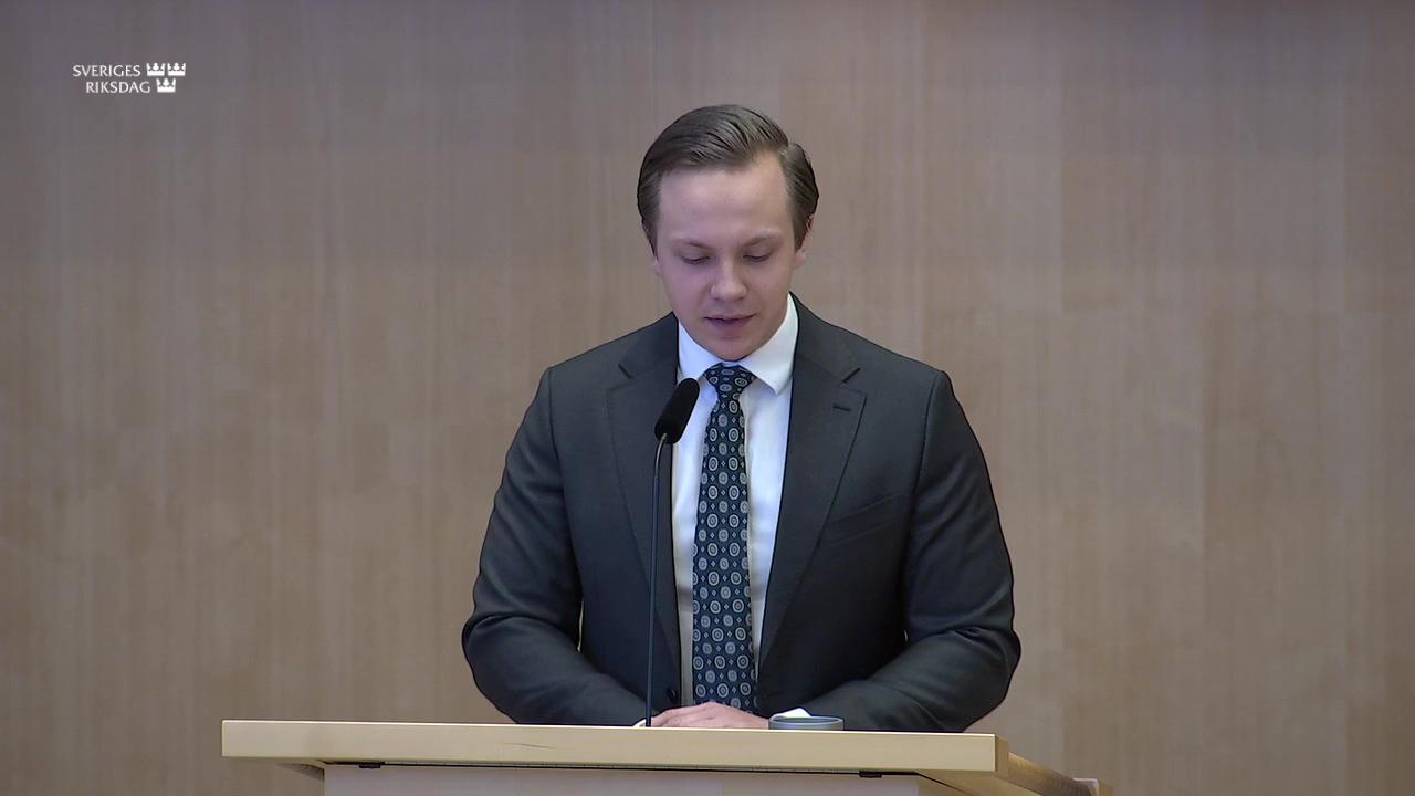 Stillbild från Debatt om förslag, Energipolitik