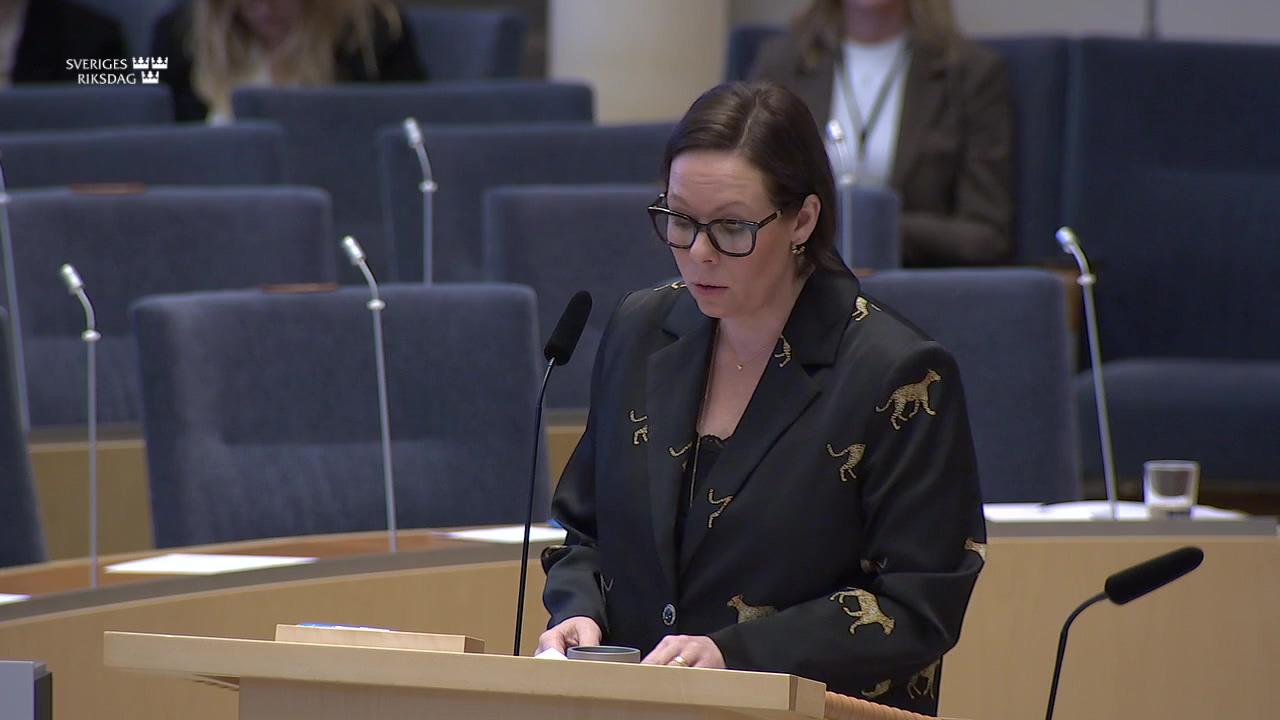 Stillbild från Interpellationsdebatt, USA:s blockad av Kuba