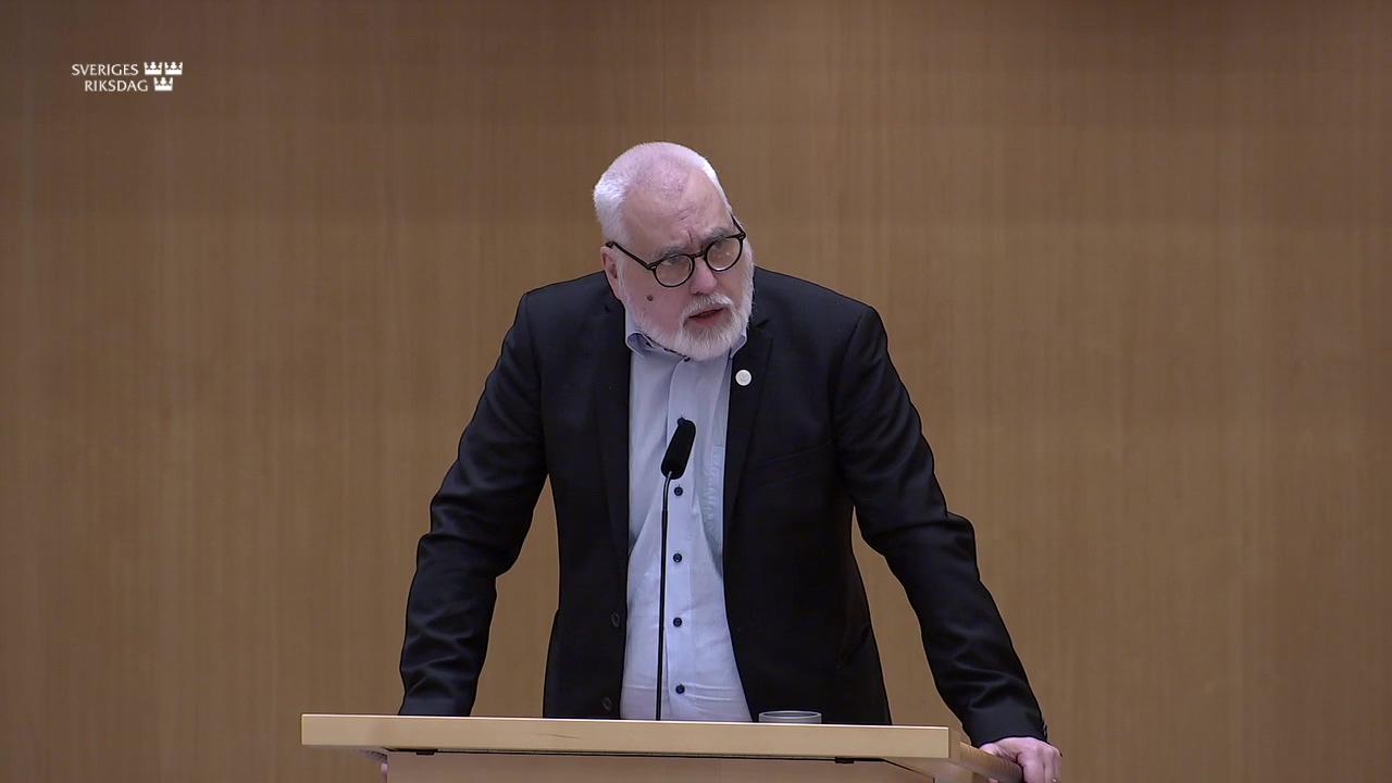 Stillbild från Debatt om förslag, Redovisning av användningen av hemliga tvångsmedel under 2024