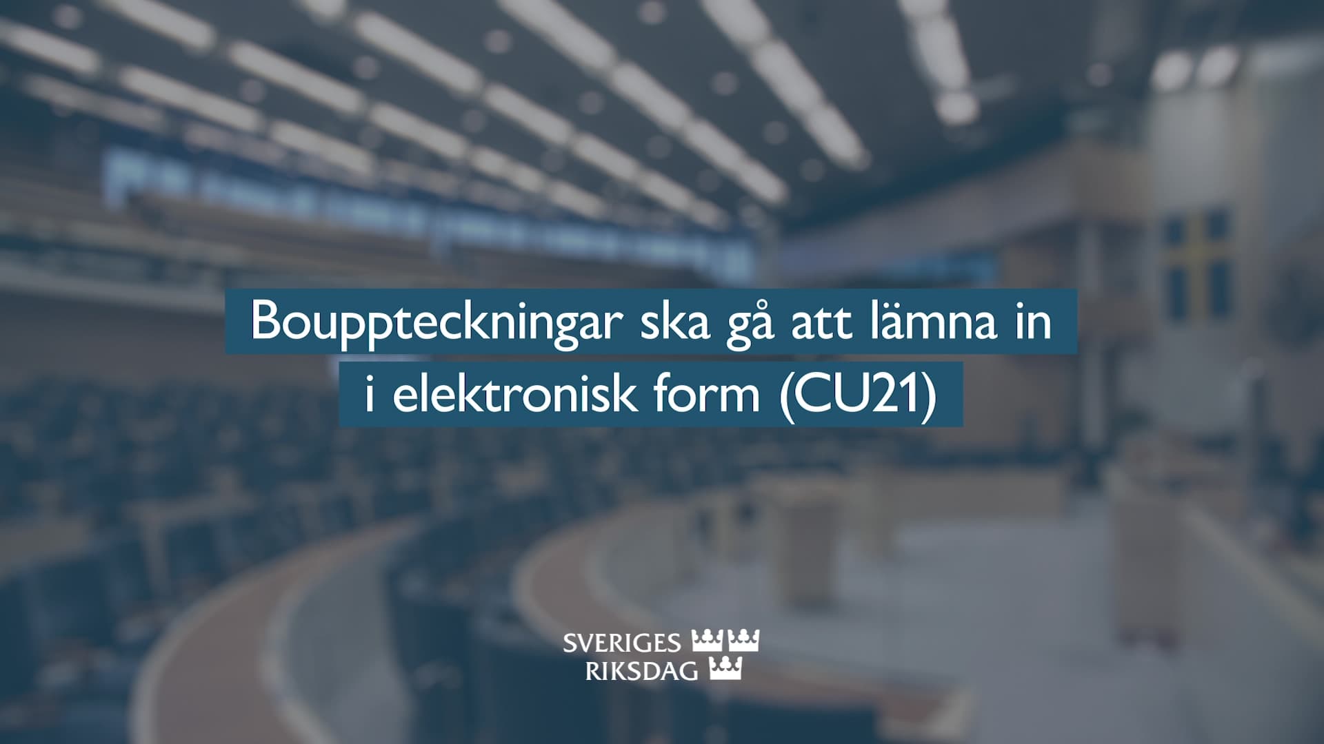 Stillbild från Beslut, Teckenspråkstolkat beslut: Bouppteckningar ska gå att lämna in i elektronisk form