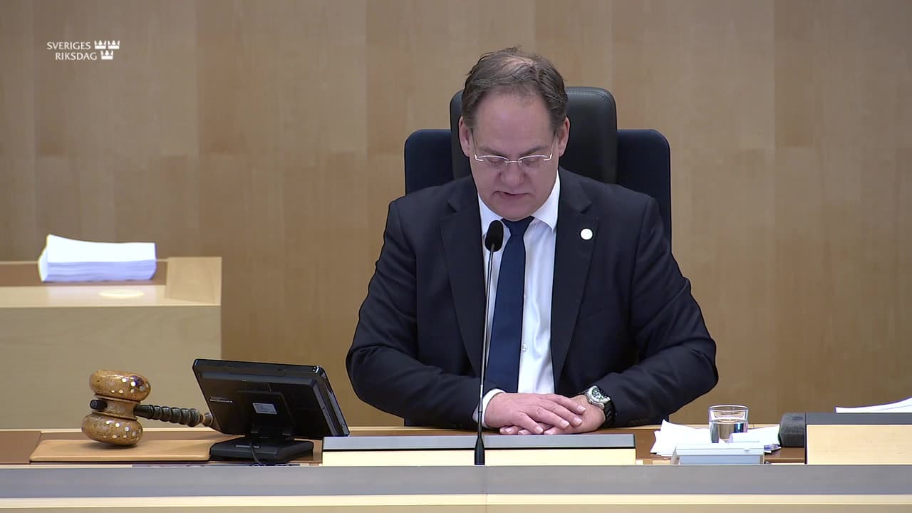 Stillbild från Statsministerns frågestund, Statsministerns frågestund