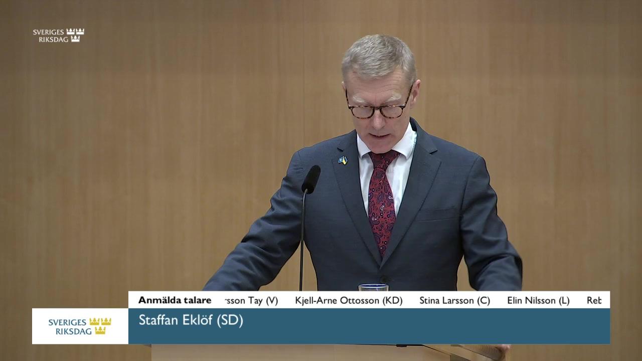 Stillbild från Debatt om förslag, Skärpningar av regelverket för invasiva främmande arter och naturvård