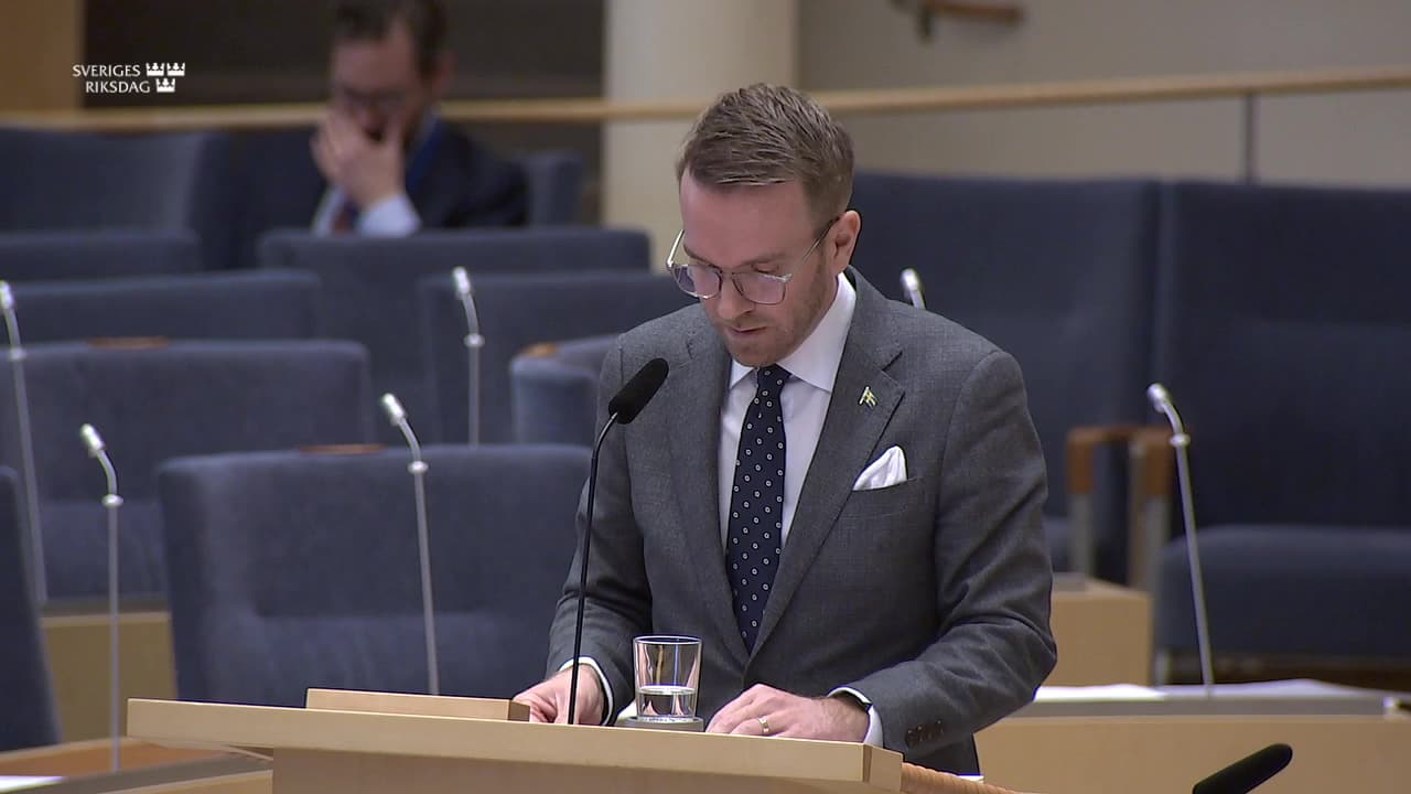 Still from Interpellationsdebatt, Ostlänken