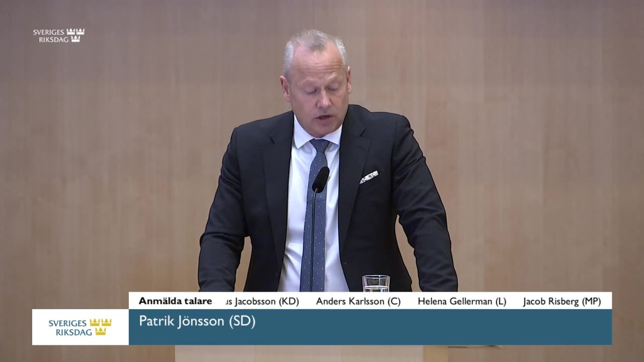 Stillbild från Debatt om förslag, Cykelfrågor