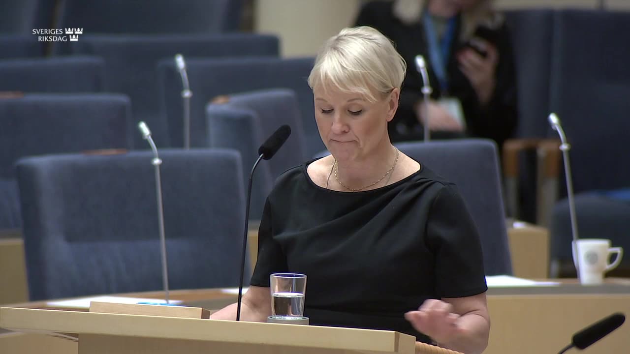Stillbild från Interpellationsdebatt, Samordningsförbundens förutsättningar