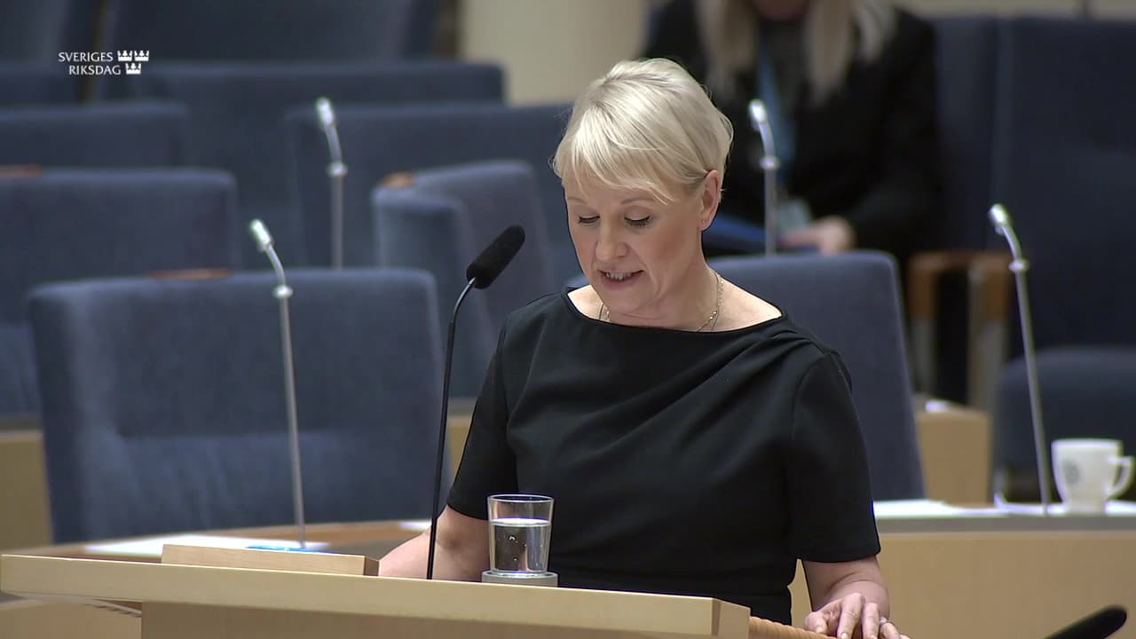 Stillbild från Interpellationsdebatt, Äldres rättigheter och kvaliteten i äldreomsorgen